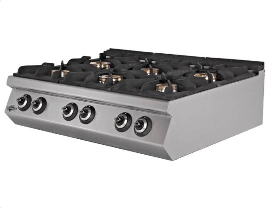 Gas Cooker 6 Burners