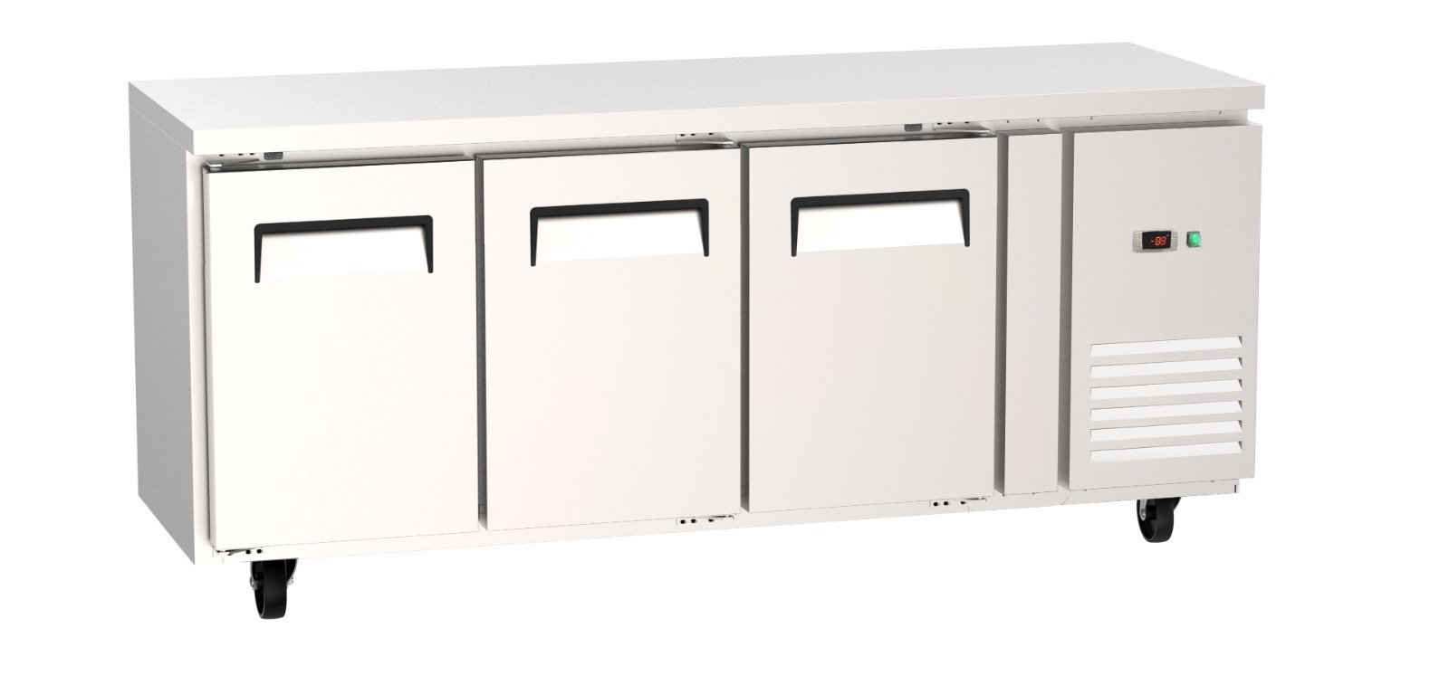 Three door under counter chiller